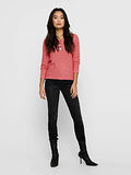 ONLY Women's Onlgeena Xo L/S Pullover Knt Noos Sweater, Tea Rose, L UK | Women's Sweaters