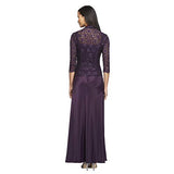 Women's Two Piece Dress with Lace Jacket (Petite and Regular Sizes)