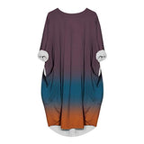 Women Dresses Promotion Sale Ladiess Oversize Loose Tops Dress Ladies O Neck Long Pocket Dress | Women's Work Dresses