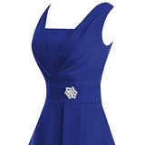 Women's Sleeveless Ruched Slim Wedding Bridesmaid Dress Fashion High-Party Ball Prom Dress | Original Brand | Women's Maxi Dresses