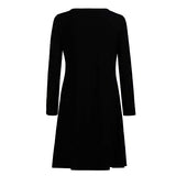 Christmas Dresses Fashion Long Sleeve O-Neck Lovely Christmas Print Evening Prom Costume Dress Xmas Daily Dress | Original Brand | Women's Work Dresses