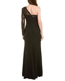 Women's One Shldr Sequin Crepe Gown | Women's Evening Gowns