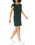 Women's Relaxed Fit Heavyweight Cotton Slub Ruffle Sleeve Dress | Women's Casual Dresses