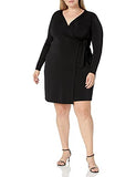 Women's Plus Size Signature Long Sleeve Wrap Dress | Women's Work Dresses