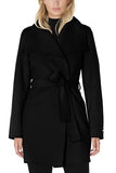 TAHARI Women's Wool Wrap Coat with Tie Belt