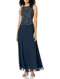 Women's Sleeveless Scallop Long Beaded Dress W/Scarf Special Occasion | Original Brand | Women's Cocktail Dresses