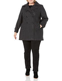 Anne Klein Women's Classic Double Breasted Coat Plus Size | Women's Coat & Jacket