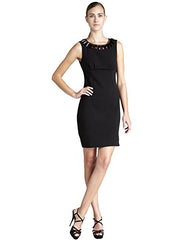 Diana Beaded Embroidery Black Sheath Dress 2