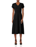 Women's Tulip Sleeve A-line Midi Dress | Women's Work Dresses