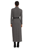 Women's Long Sleeve Dress with Funnel Neck