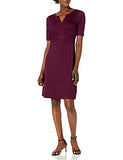 Women's Half Sleeve Front Twist Fit & Flare Dress | Women's Work Dresses