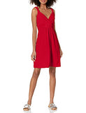 Women's Sleeveless Knot-Front Surplice Dress