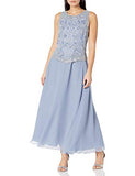 Women's Beaded V Trim Detail Long Dress with Scarf | Women's Casual Dresses