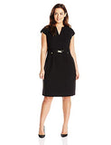 Women's Plus-Size Shirt Dress with Gold Hardware | Women's Work Dresses