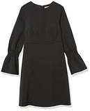 Women's Stretch Twill Gathered Sleeve Crew Neck Dress | Women's Work Dresses