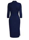 Women's Vintage Half Collar Slim Style Party Pencil Dress | Women's Work Dresses
