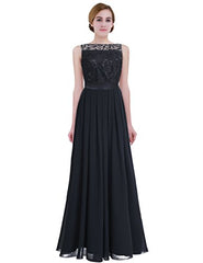 zdhoor Women Chiffon Crochet Sleeveless Long Formal Bridesmaid Homecoming Cocktail Evening Maxi Dress Gown | Women's Evening Gowns