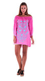 Womens Mini Tunic Dress Boho Embroidered Top Off The Shoulder Tops Loose