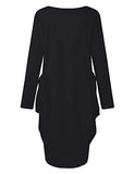 Black Woman Beautiful Magic Long Sleeve Oversize Baggy Dresses with Pockets