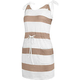 Beach Dresses for Women, Loose Striped Contrast Color Sling Summer Tank Dress Casual Sling Sleeveless Short Dress | Original Brand