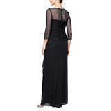 Women's Long A-line Sweetheart Neck Dress (Petite and Regular Sizes) Special Occasion