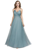 Ever-Pretty Women's V-Neck Spaghetti Straps Wedding Party Bridesmaid Dress 7369