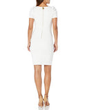 Women's Petite Ruched Short Sleeved Sheath Dress | Women's Work Dresses