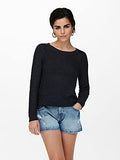 Navy Womens Knit Crew Jumper Navy - Only | Women's Jumpers