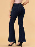 Women's Vintage Flare Jean Denim Pants High Waist Stretchy Bell Bottoms Jeans | Women's Jeans