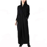 ZANMEITA Women's Casual Loose Party Cross Sexy V-Neck Wool Knitting Spring Long Sleeve Split Super Long Dress | Women's Casual Dresses