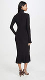 Women's Long Sleeve Turtle Fishtail Dress to Midcalf Cocktail