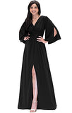 Womens Long Bridesmaid Cocktail Evening Short Sleeve Maxi Dress Gown | Women's Maxi Dresses
