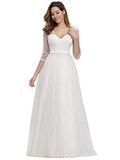 Women's A-line Sweetheart Floral Lace Wedding Party Dress 0806 | Women's Casual Dresses