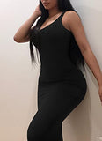 Women's Basic Tank Bodycon Sleeveless Solid Casual Long Dress