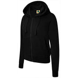 Girls Ladies Full Zip Cotton Blend Plain Hooded Sweatshirt Top Jacket Size | Original Brand | Women's Cardigan