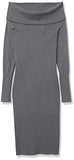 Women's Long Sleeve Bateaux Neck Sweater Dress | Women's Work Dresses