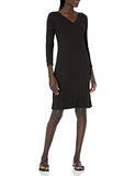 Amazon Brand - Daily Ritual Women's Cozy Knit 3/4-Sleeve V-Neck Dress