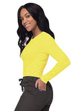 Citron Scrubs for Ladies - Long Sleeve Comfort Underscrub Tee - SIVVAN Womens Fall Fashion | Women's Tops and Blouses
