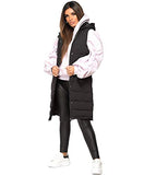 Hooded Quilted Puffer Gilet Waistcoat Padded Bodywarmer