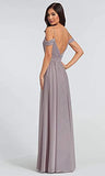 Lilyla Spaghetti Straps Bridesmaid Dresses Long A line Evening Formal Party Prom Gowns