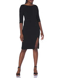 Women's 3/4 Sleeve Bottom Slit Marisa Sheath Dress 3/4 Sleeve Bottom Slit Marisa Sheath Dress | Women's Work Dresses