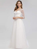 Women's A-line Sweetheart Floral Lace Wedding Party Dress 0806 | Women's Casual Dresses