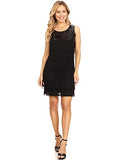 Women's 1920s Flapper Dress Solid Color Fringed Sequin Gatsby Tassel Dance Cocktail Mini Dresses | Original Brand | Women's Cocktail Dresses