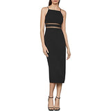 BCBGMAXAZRIA Womens Mesh Inset Sleeveless Cocktail Dress | Women's Formal Dresses