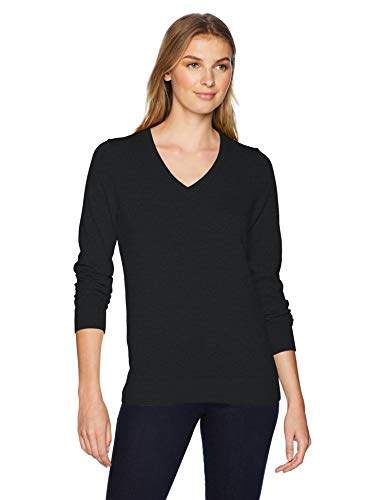 Women's Classic Fit Lightweight Long-Sleeve V-Neck Sweater