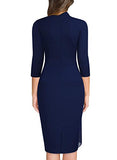 Women's Vintage Half Collar Slim Style Party Pencil Dress | Women's Work Dresses
