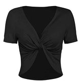 Rose Polka Dots Printed Slip Dress for Women + Ladies Knotted V-Neck Crop Top UK:6-14 | Original Brand | Women's Work Dresses