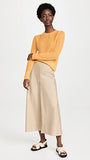 Vince Women's Ribbed Featherweight Crew | Original Brand | Women's Tops and Blouses