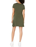 Women's Solid Short-Sleeve Scoopneck Dress