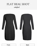 omens Long Sleeve Midi Sweater Dress